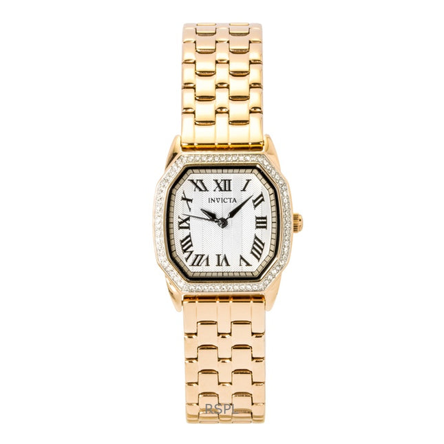 Invicta Wildflower Rose Gold Tone Stainless Steel Silver Dial Quartz 49039 Women's Watch