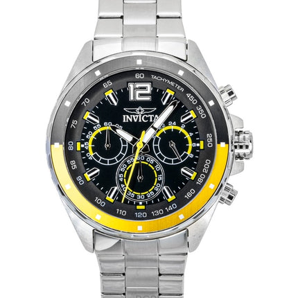 Invicta Speedway Chronograph GMT Stainless Steel Black Dial Quartz 49365 Men's Watch