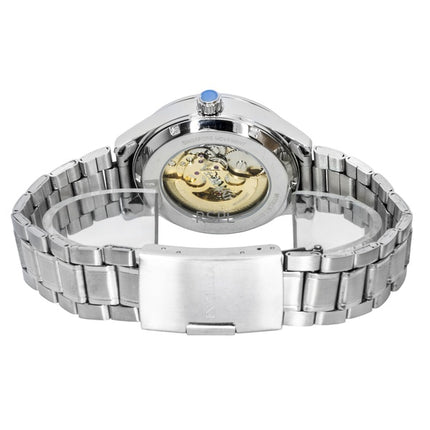 Invicta Objet D Art Stainless Steel Silver Skeleton Dial Automatic 69117 Men's Watch