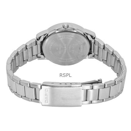 Casio Analog Stainless Steel Black Dial Quartz LTP-1303DD-1AV Women's Watch