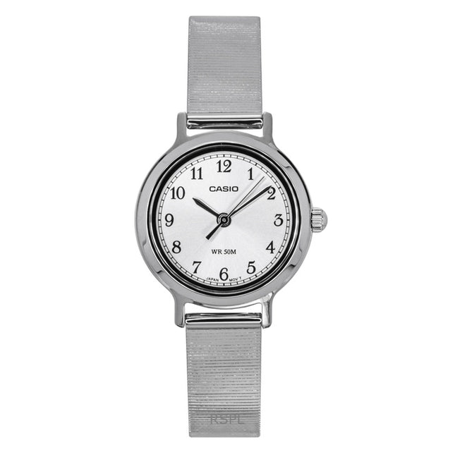 Casio Standard Analog Stainless Steel Silver Dial Quartz LTP-B170D-7BV Women's Watch