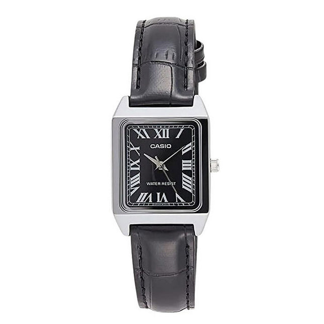 Casio Standard Analog Leather Strap Black Dial Quartz LTP-V007L-1B Women's Watch