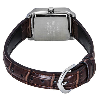 Casio Standard Analog Leather Strap White Dial Quartz LTP-V007L-7E2 Womens Watch