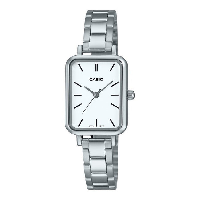 Casio Standard Analog Stainless Steel White Dial Quartz LTP-V009D-7E Women's Watch