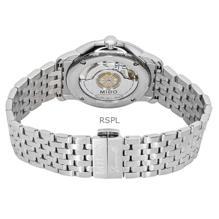 Mido Baroncelli Smiling Moon Stainless Steel White Dial Automatic M027.407.11.010.01 Men's Watch