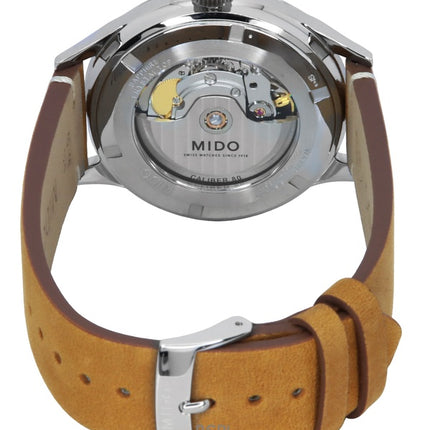 Mido Multifort Patrimony Leather Strap Blue Dial Automatic M040.407.16.040.00 Men's Watch