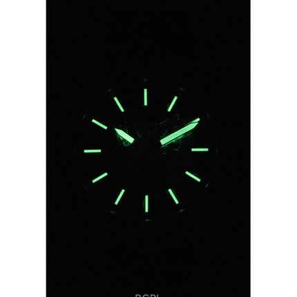 Fossil Everett Brown Leather Strap Green Skeleton Dial Automatic ME3261 Men's Watch