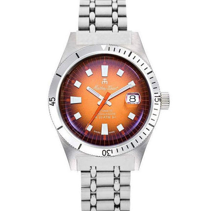 Mathey-Tissot Mergulhador Stainless Steel Orange Dial Automatic Diver's MRG3 200M Men's Watch Watch With Extra Strap