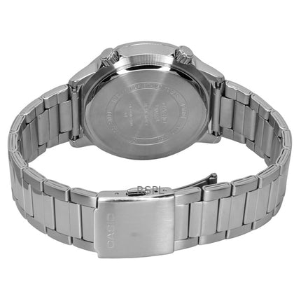 Casio Standard Analog Stainless Steel Black Dial Quartz MTD-130D-1A2V 100M Men's Watch