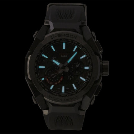 Casio G-Shock MT G Smartphone Link Analog Black Resin Strap Black Dial Solar MTG-B4000B-1A 200M Men's Watch