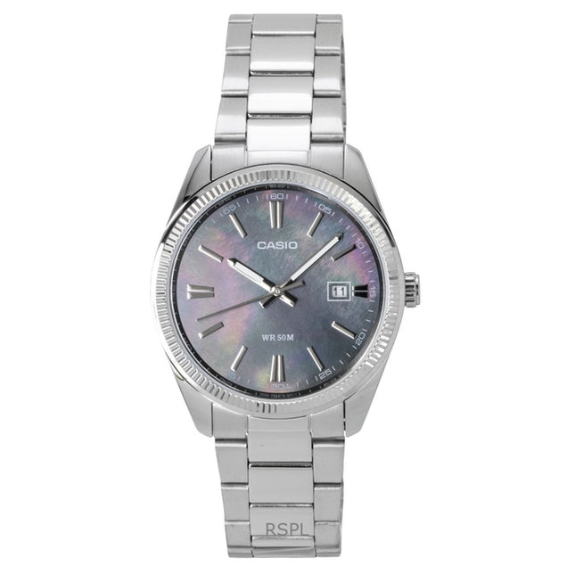 Casio Standard Analog Stainless Steel Mother Of Pearl Quartz MTP-1302DS-1AV Men's Watch