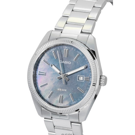 Casio Standard Analog Stainless Steel Mother Of Pearl Quartz MTP-1302DS-1AV Men's Watch