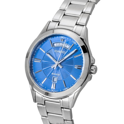 Casio Standard Analog Stainless Steel Blue Dial Quartz MTP-1381D-2AV Men's Watch