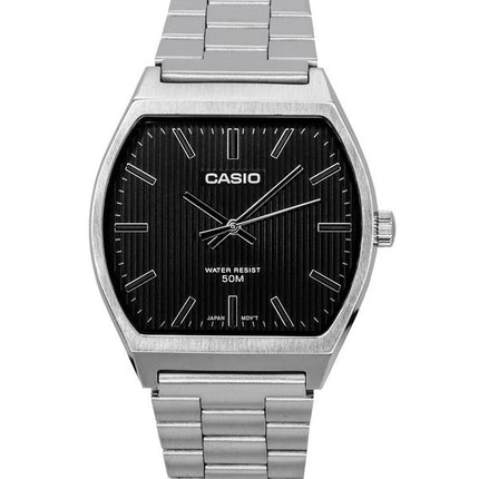 Refurbished Casio Standard Analog Stainless Steel Black Dial Quartz MTP-B140D-1A Men's Watch