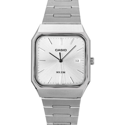 Casio Standard Analog Stainless Steel Silver Dial Quartz MTP-B185D-7AV Men's Watch