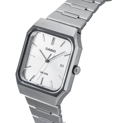 Casio Standard Analog Stainless Steel Silver Dial Quartz MTP-B185D-7AV Men's Watch
