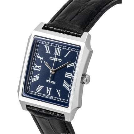 Casio Standard Analog Leather Strap Blue Dial Quartz MTP-B190L-2BV Men's Watch