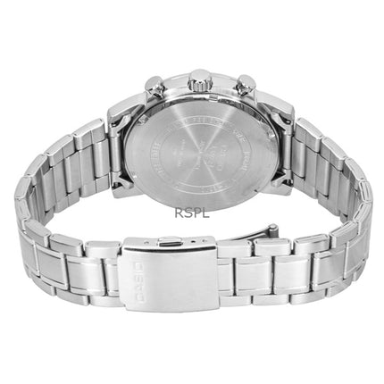 Casio Analog Chronograph Stainless Steel Blue Dial Quartz MTP-E510D-2A2V Men's Watch