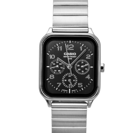 Casio Standard Analog Stainless Steel Black Dial Quartz MTP-M306D-1AV Men's Watch