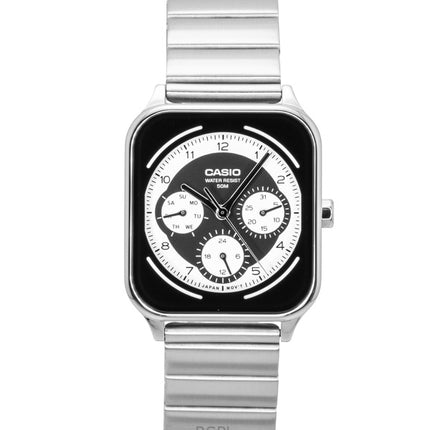 Casio Standard Analog Stainless Steel Black And White Dial Quartz MTP-M307D-1BV Men's Watch