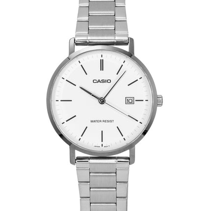 Casio Analog Stainless Steel White Dial Quartz MTP-VT05D-7E Men's Watch