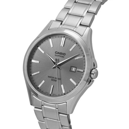 Casio Standard Analog Stainless Steel Grey Dial Quartz MTS-115D-8AV Men's Watch