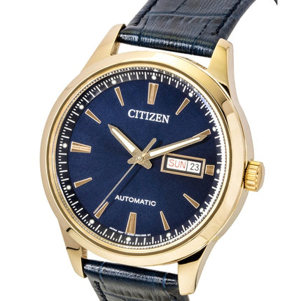 Citizen Tsuyosa Analog Leather Strap Blue Dial Automatic NY4063-01L Men's Watch