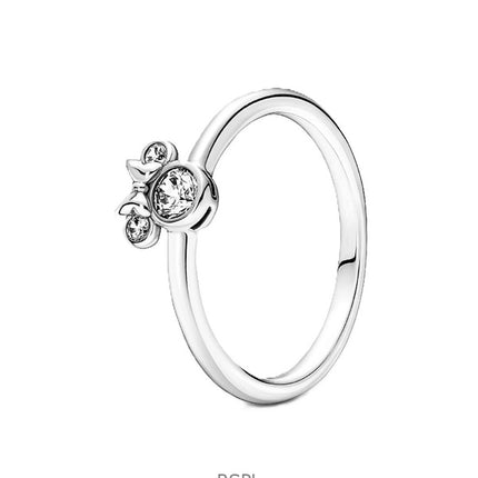 Pandora Disney Minnie Mouse Sparkling Head Ring With Clear Cubic Zirconia P-190074C01-54 For Women