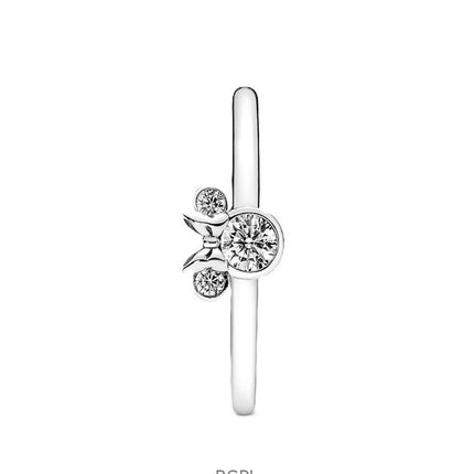 Pandora Disney Minnie Mouse Sparkling Head Ring With Clear Cubic Zirconia P-190074C01-54 For Women