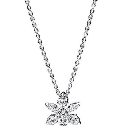 Pandora Sparkling Herbarium Cluster Pendant Necklace 392387C01-45 For Women