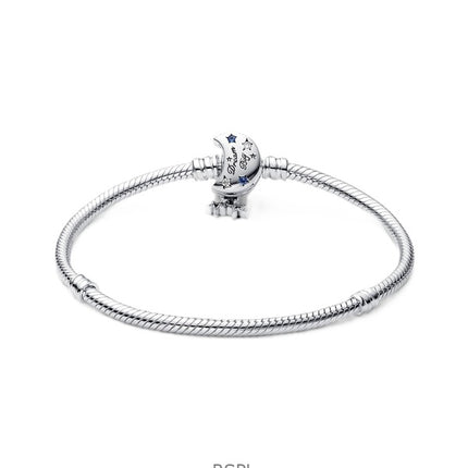 Pandora Moments Sparkling Moon Bracelet With Blue And White Cubic Zirconia P-592819C01-18 For Women