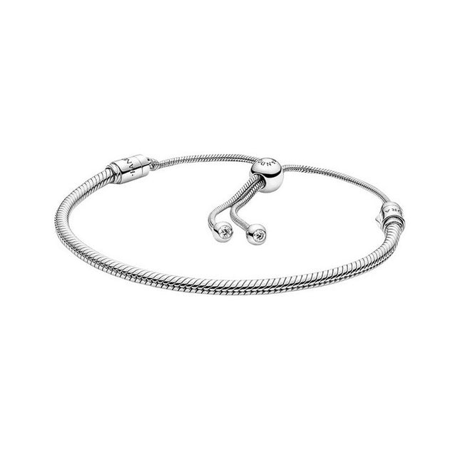 Pandora Moments Snake Chain Slider Bracelet 599652C01-2 For Women