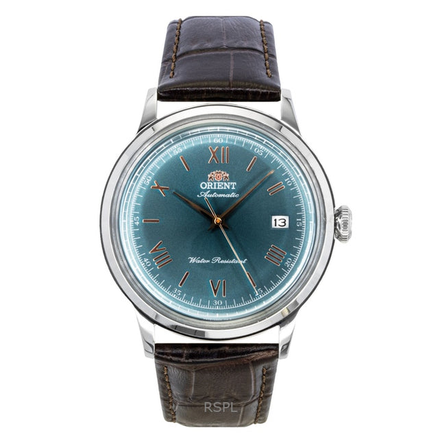 Orient Classic Leather Strap Green Dial Automatic RA-AC0023E Men's Watch