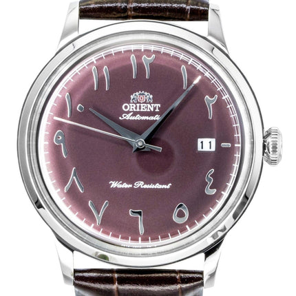 Orient Classic Bambino Leather Strap Bordeaux Dial Automatic RA-AC0037R Men's Watch