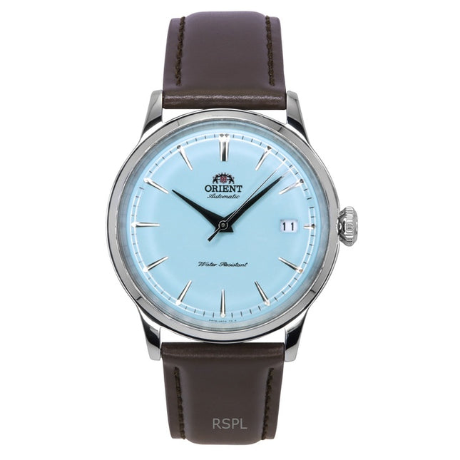 Orient Bambino Limited Edition Leather Strap Light Blue Dial Automatic RA-AC0M14L Men's Watch