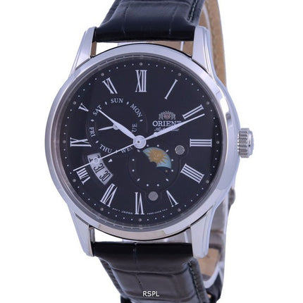 Orient Sun  Moon Black Dial Automatic RA-AK0010B10B Mens Watch