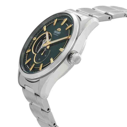 Orient Contemporary Stainless Steel Open Heart Green Dial Automatic RA-AR0008E10B Men's Watch