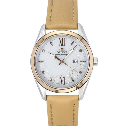 Orient Stretto Leather Strap White Dial Solar RA-WG0604S Men's Watch