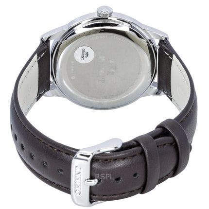 Orient Bambino Leather Strap Black Dial Solar RA-WK0004L Men's Watch