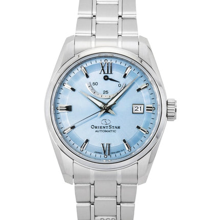 Orient Star Contemporary Stainless Steel Ice Blue Dial Automatic RE-AU0109L 100M Men's Watch