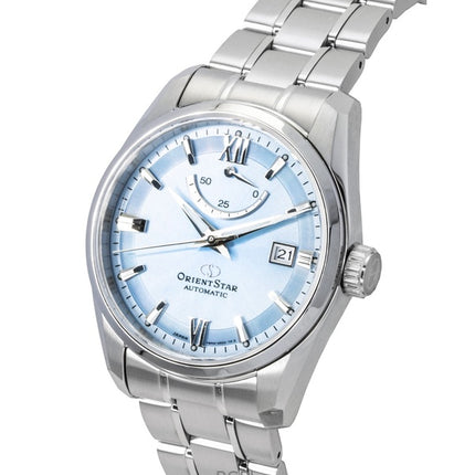 Orient Star Contemporary Stainless Steel Ice Blue Dial Automatic RE-AU0109L 100M Men's Watch
