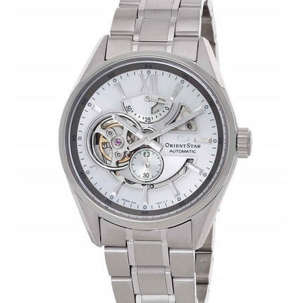 Orient Star Contemporary Stainless Steel Skeleton Silver Dial Automatic RE-AV0125S00B 100M Men's Watch