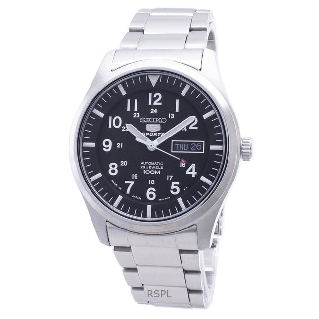 Refurbished Seiko 5 Sports Black Dial Automatic SNZG13J1 Men's Watch