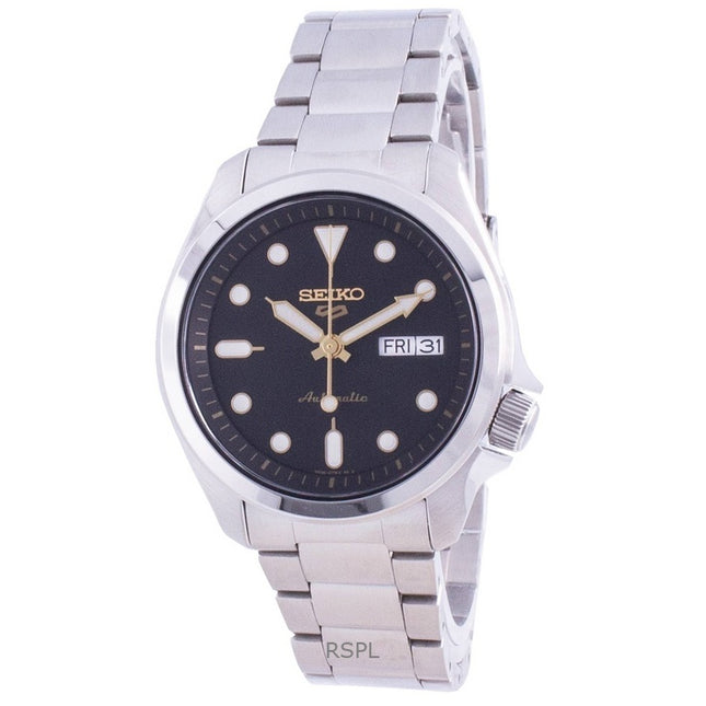 Refurbished Seiko 5 Sports Black Dial Automatic SRPE57K1 100M Men's Watch