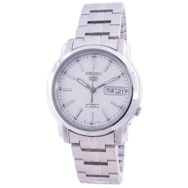 Refurbished Seiko 5 White Dial Automatic SNKL75K1 Men's Watch