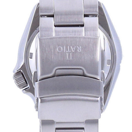 Ratio FreeDiver Black Dial Sapphire Crystal Stainless Steel Automatic RTA100 200M Men's Watch