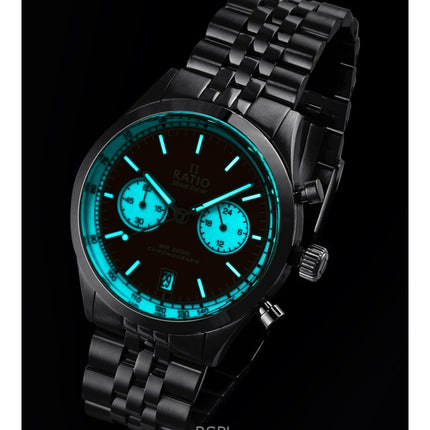 Ratio Street Racer Chronograph RTC018 200M Reverse Panda Dial Watch