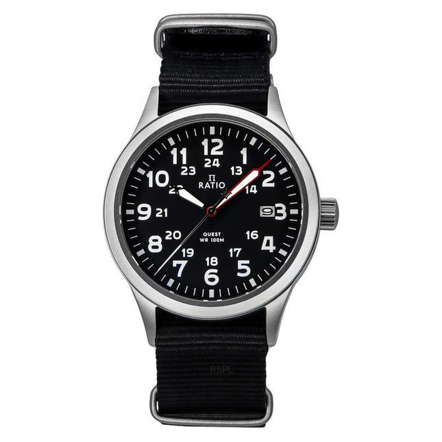 Ratio Quest Men's Field Watch Sapphire Nylon Strap Quartz RTQ017 100M Lewis And Clark Edition