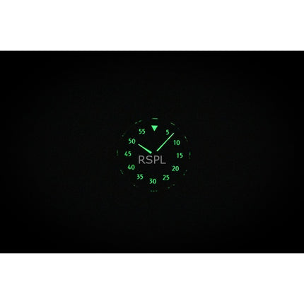 Ratio Skysurfer Pilot Black Sunray Dial Leather Automatic RTS321 200M Mens Watch