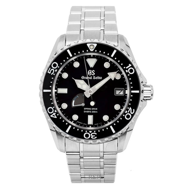 Grand Seiko Sport Spring Drive Stainless Steel Black Dial Automatic Diver's SBGA461G 200M Men's Watch